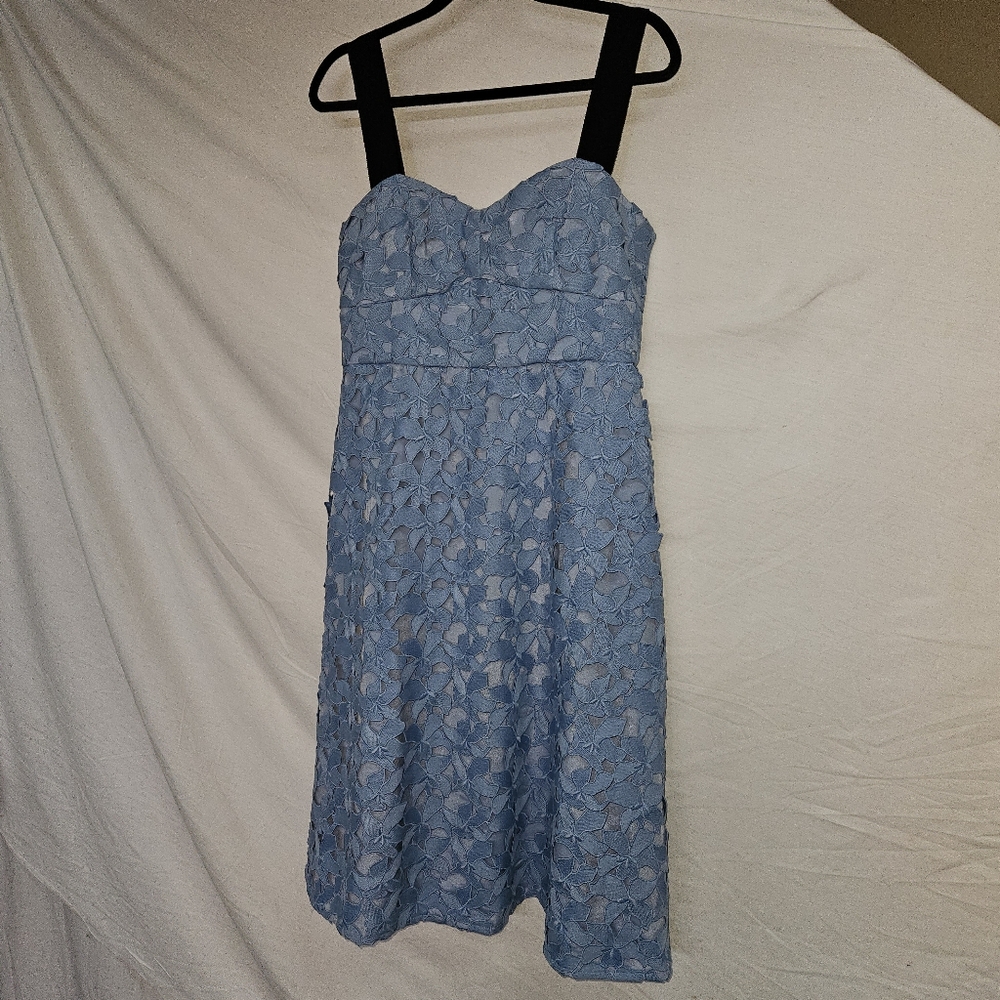 NWT Size 8 J. Crew Elegant Blue Lace Dress